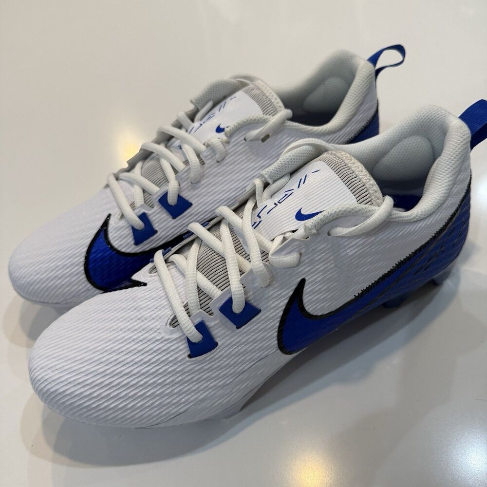 Nike Vapor Edge Speed 360 2 Football Cleats White Blue Mens Sz 10.5 FN7764-108